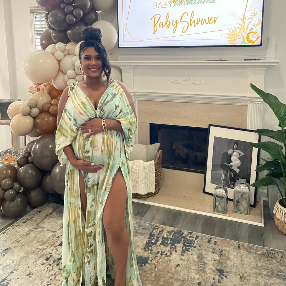 Carmen Cold Shoulder Maternity Dress
